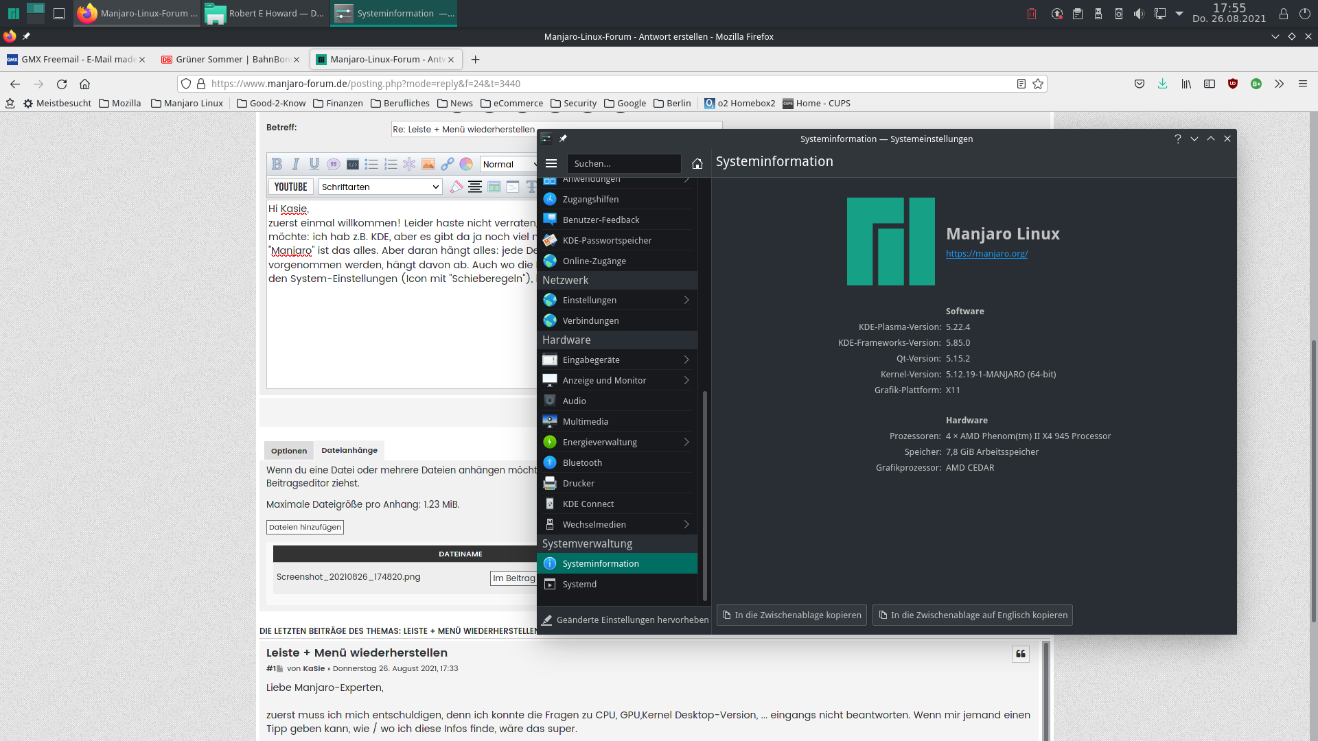 KDE-Systeminformationen